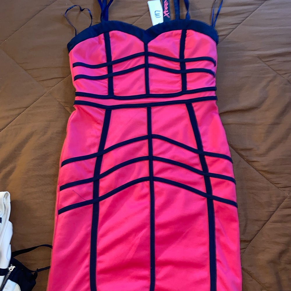 Hot pink dress